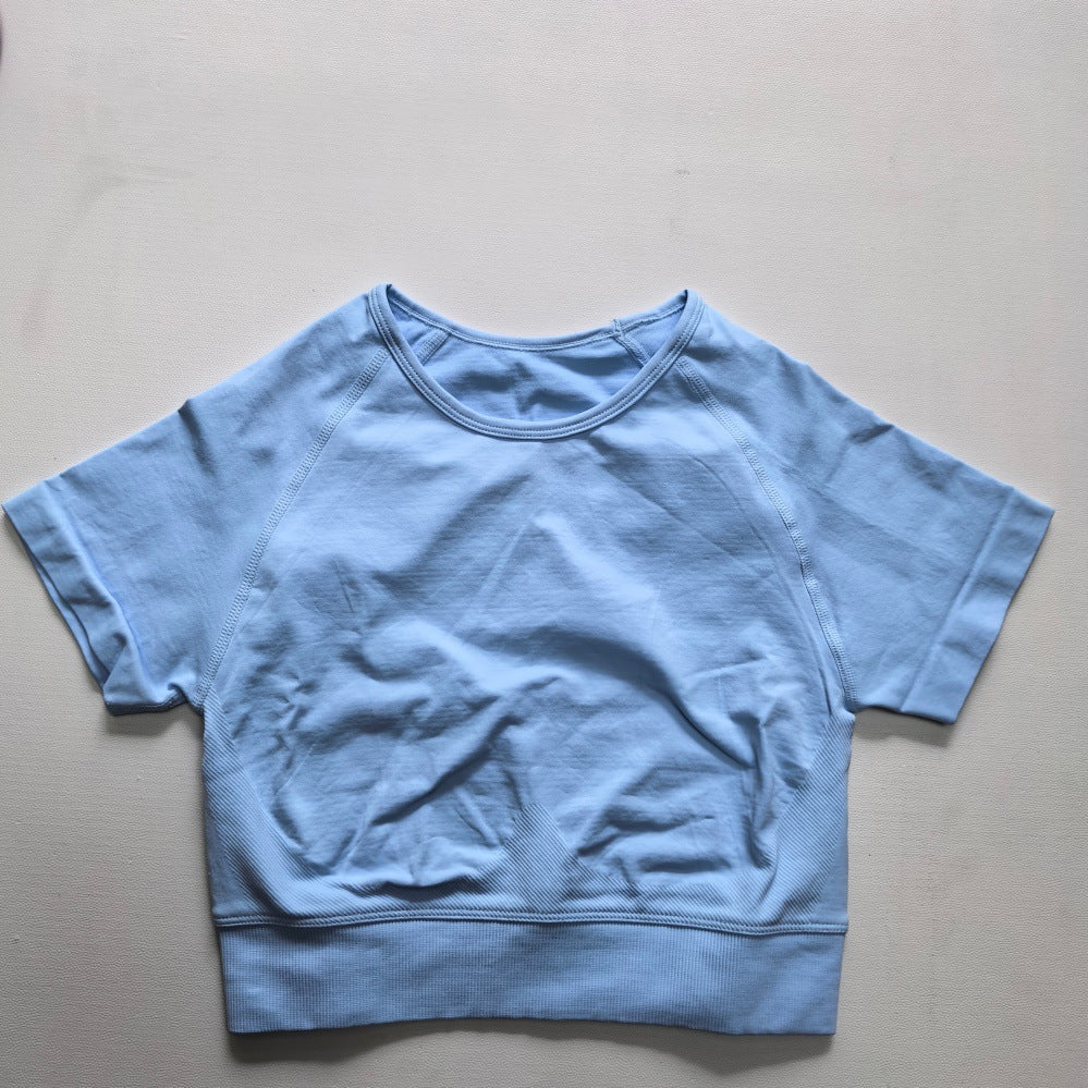 CT Seamless Slim-Fit Short Sleeve Activewear, Form-Fitting Gym Shirt