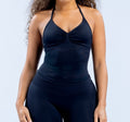 CT Matte Seamless Triple-Layer Halter Longline Tank