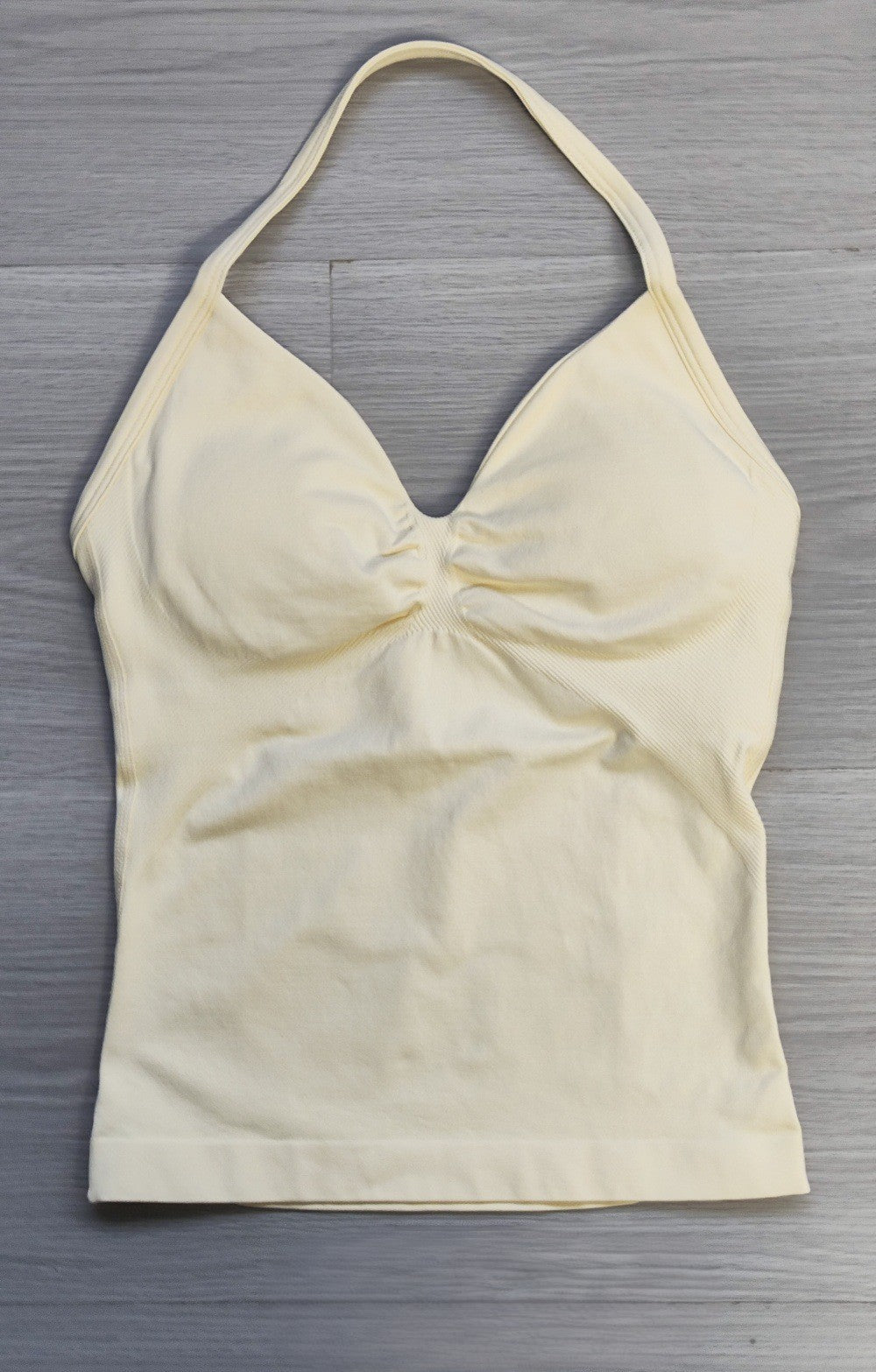 CT Matte Seamless Triple-Layer Halter Longline Tank