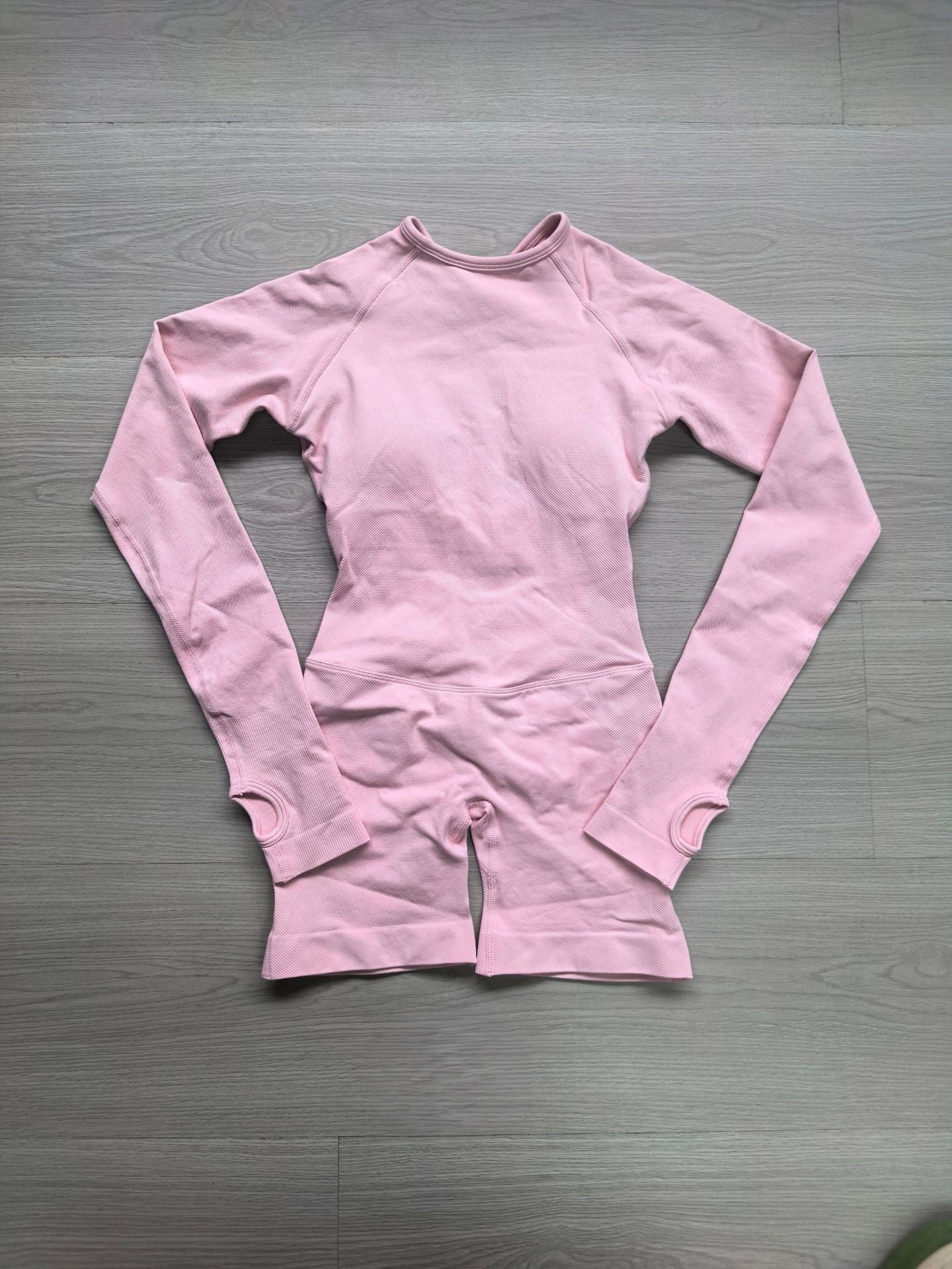 CT Open-Back Long Sleeve Romper