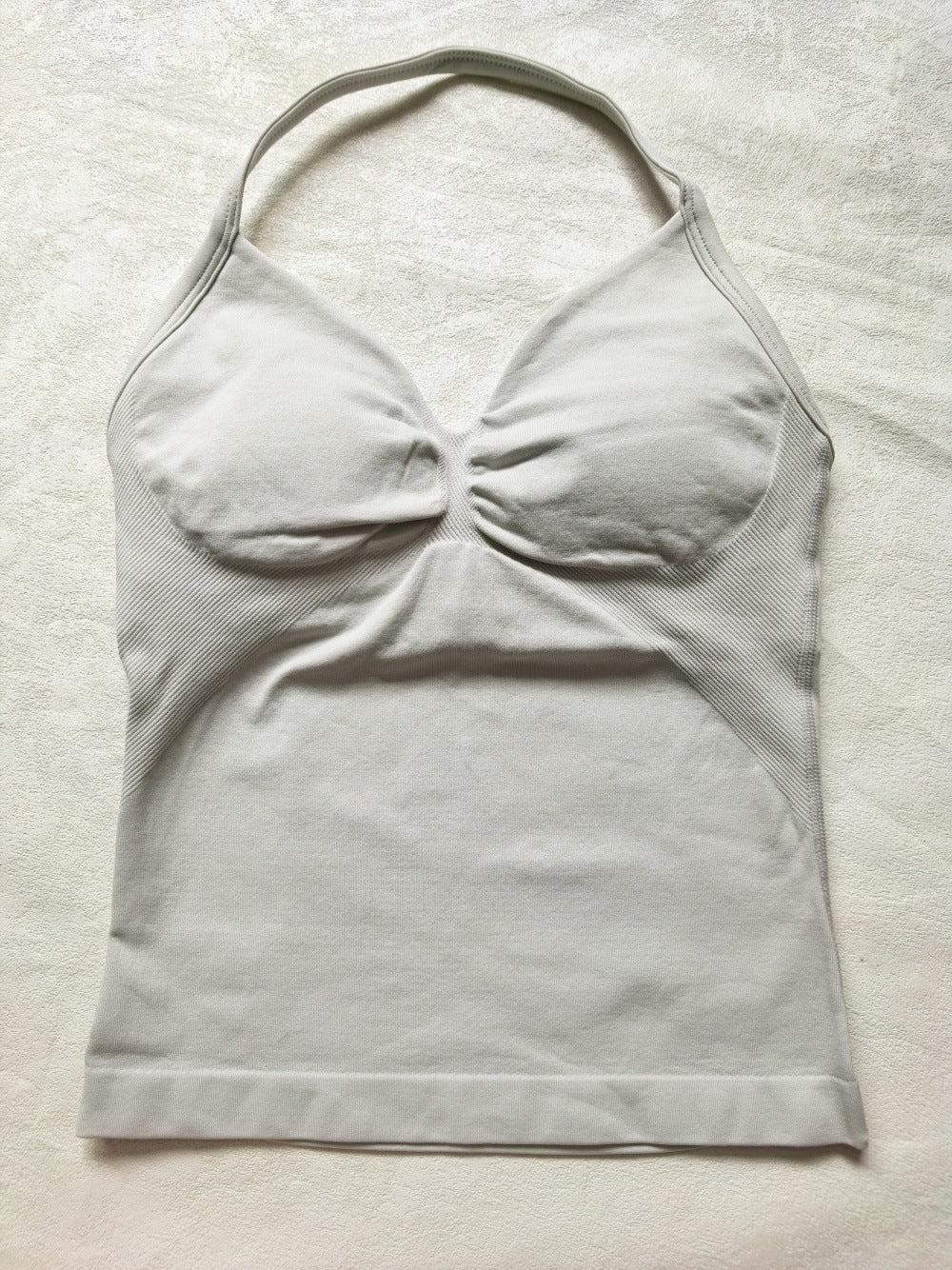 CT Matte Seamless Triple-Layer Halter Longline Tank
