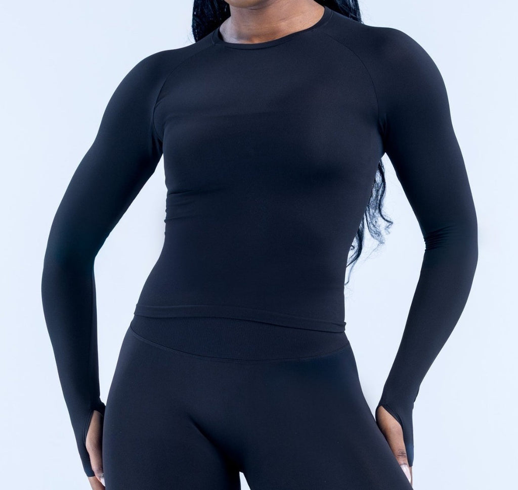 CT Matte Seamless Thumbhole Long Sleeve Workout Top, Yoga Shirt