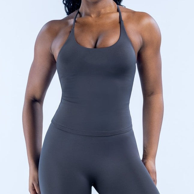 CT Seamless Strappy Longline Tank with Built-in Bra