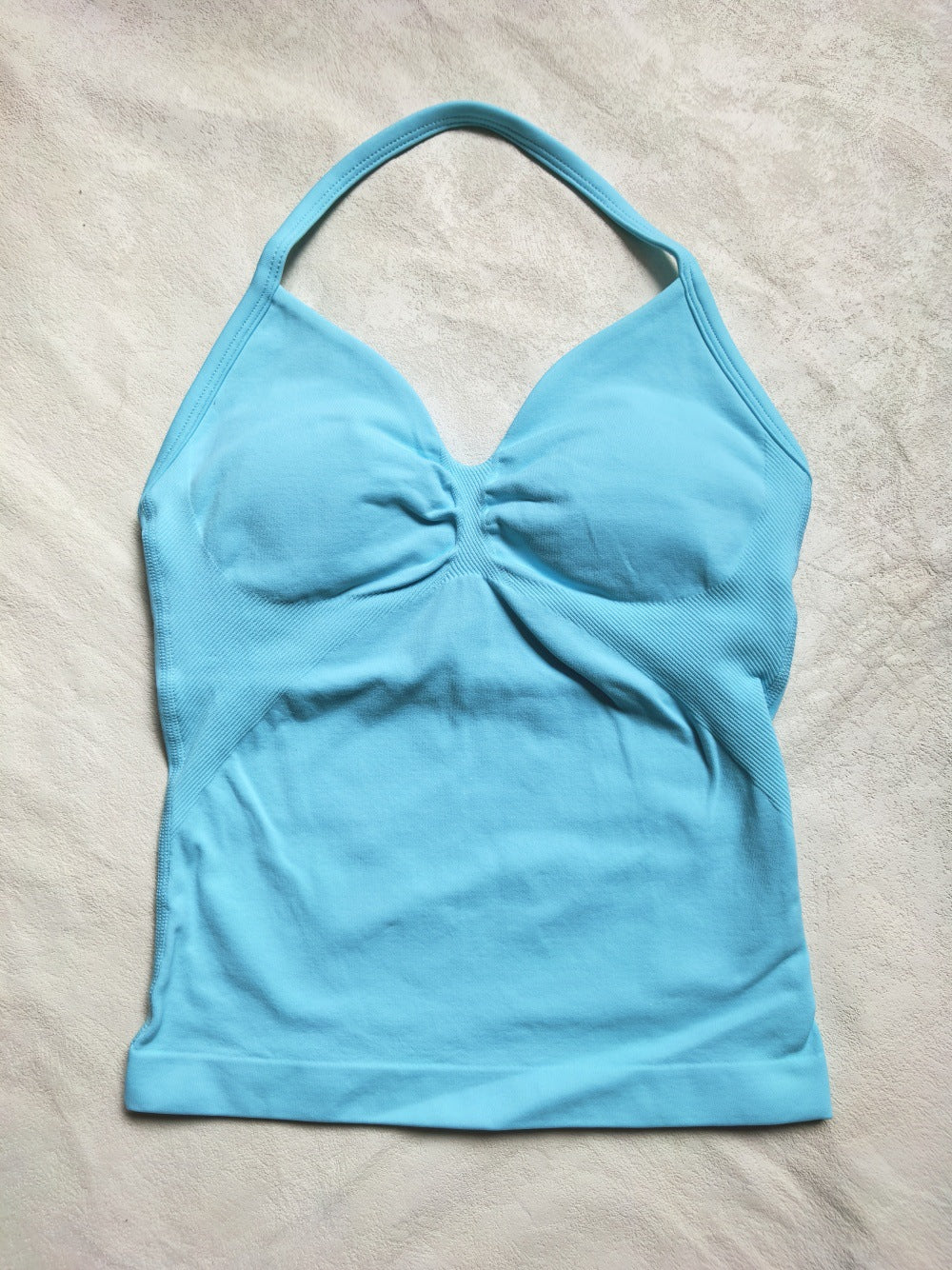 CT Matte Seamless Triple-Layer Halter Longline Tank