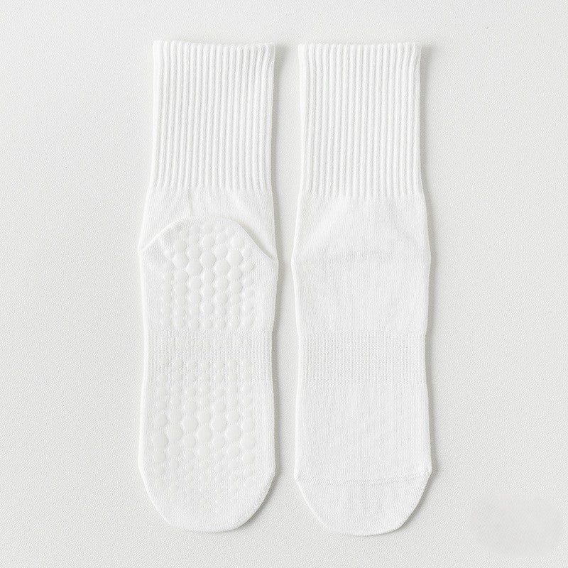 CT 4-Pack Cotton Crew Grip Socks for Yoga, Barre & Pilates