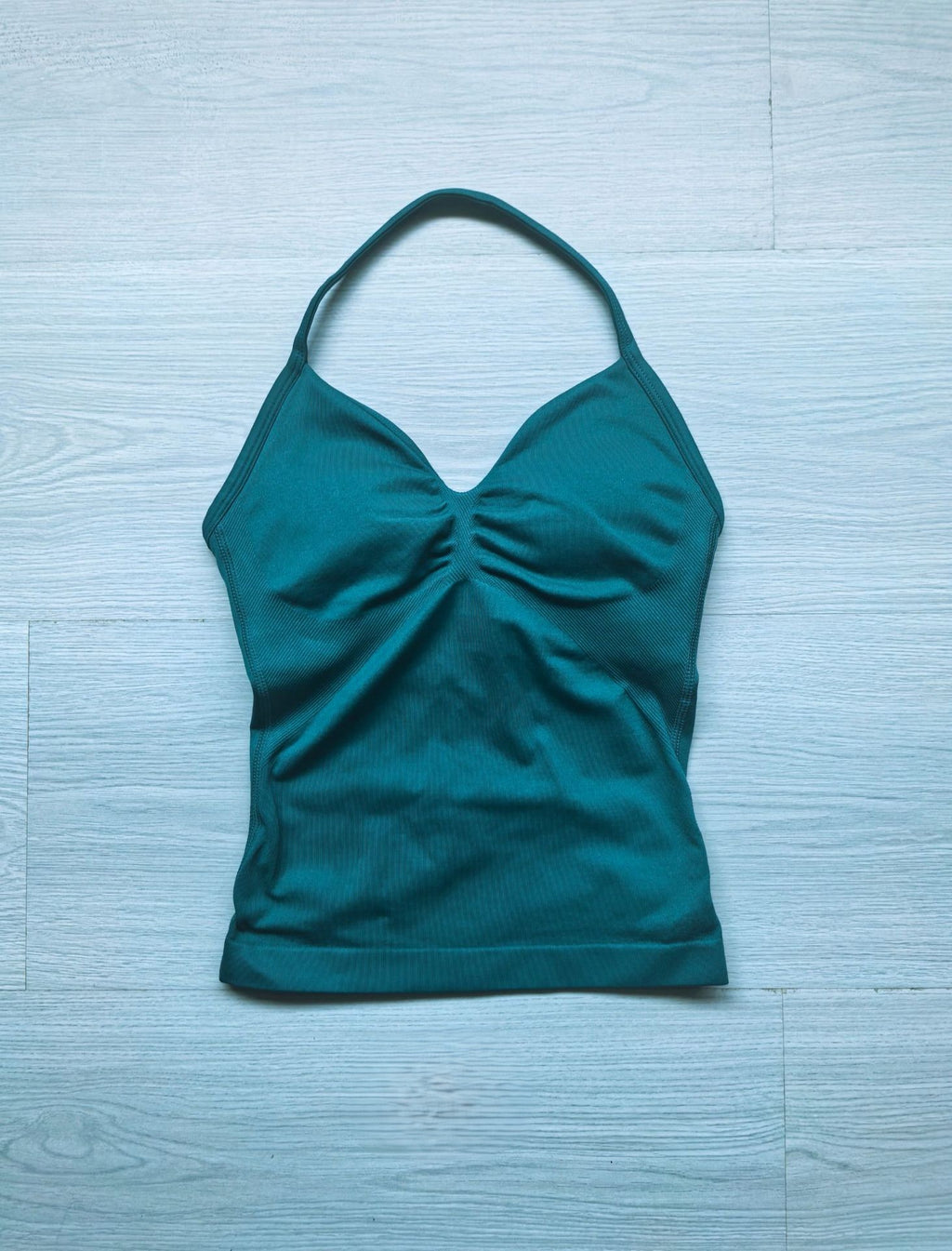 CT Matte Seamless Triple-Layer Halter Longline Tank