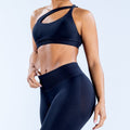 CT High-Stretch Halter Neck Workout Bra, Seamless Backless Fitness Top