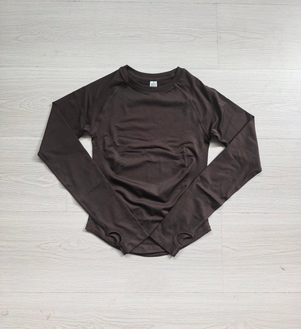 CT Matte Seamless Thumbhole Long Sleeve Workout Top, Yoga Shirt