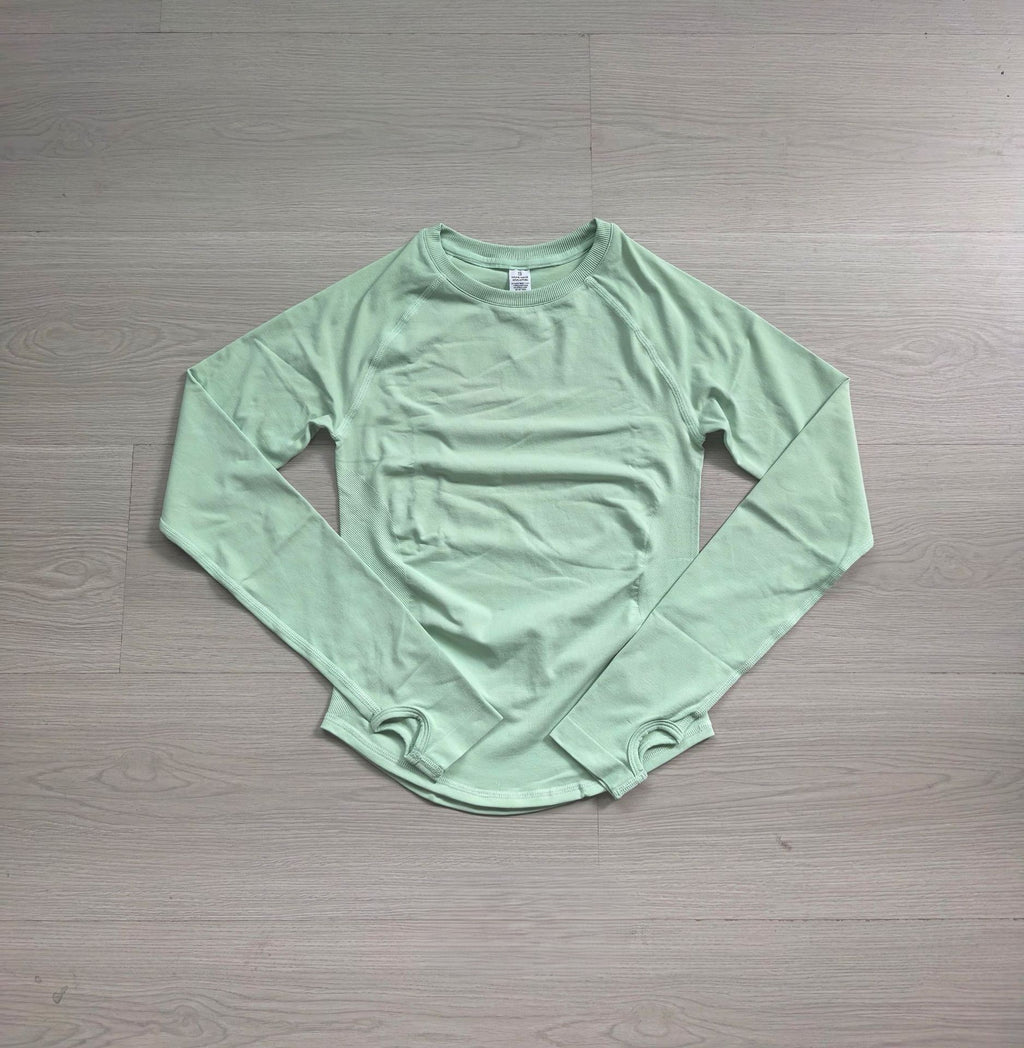 CT Matte Seamless Thumbhole Long Sleeve Workout Top, Yoga Shirt
