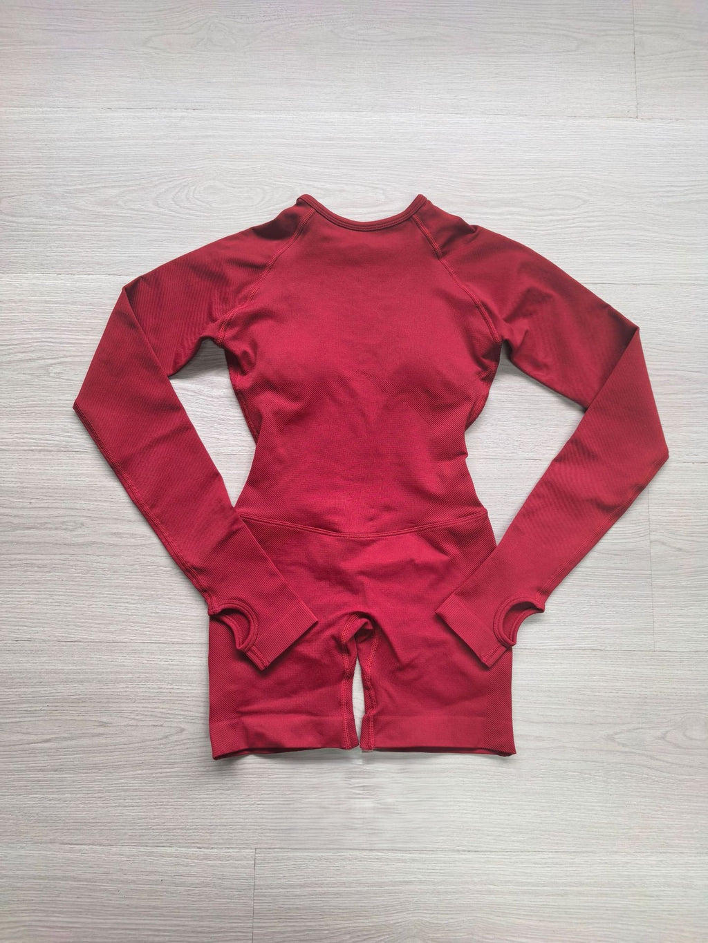 CT Open-Back Long Sleeve Romper