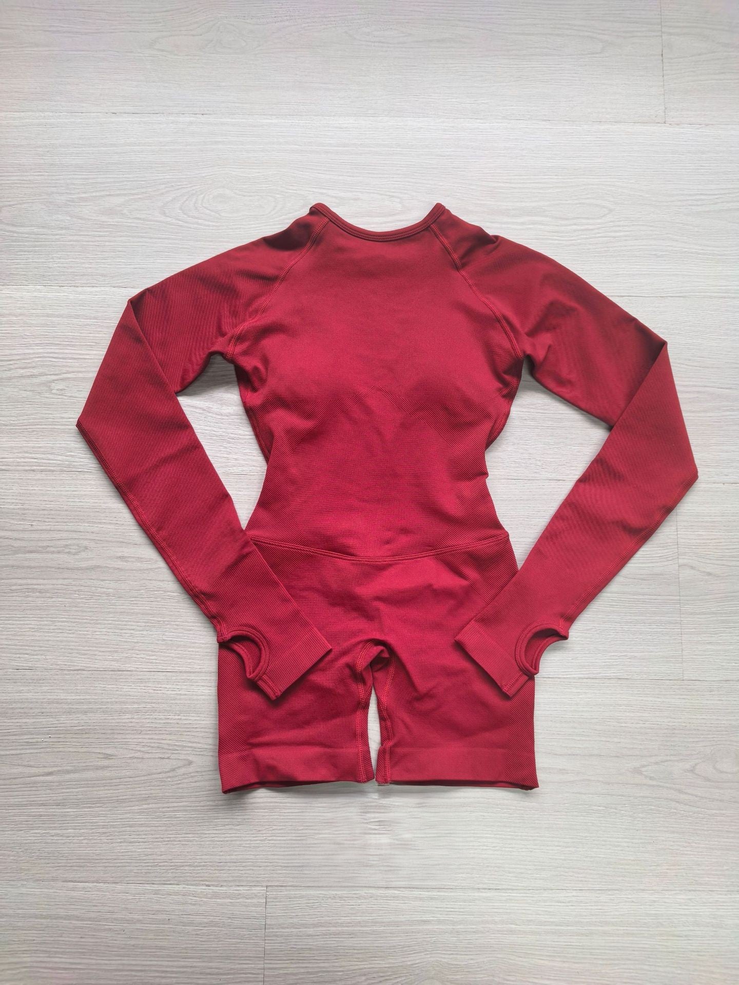 CT Open-Back Long Sleeve Romper