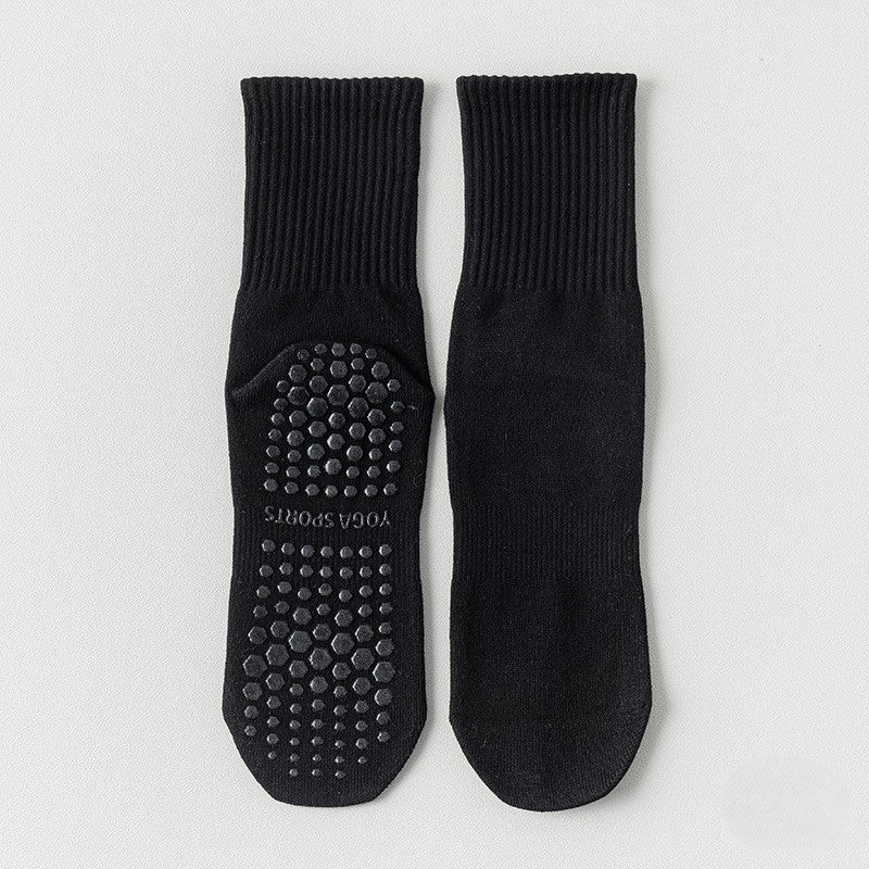 CT 4-Pack Cotton Crew Grip Socks for Yoga, Barre & Pilates