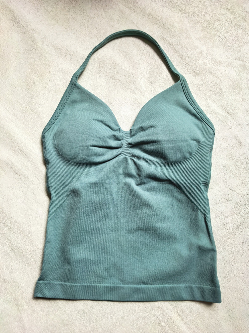 CT Matte Seamless Triple-Layer Halter Longline Tank