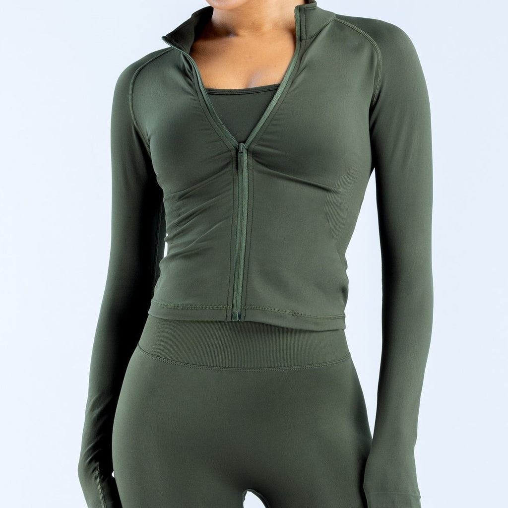 CT Ultra-Soft Matte Full-Zip Workout Jacket, Long Sleeve Activewear