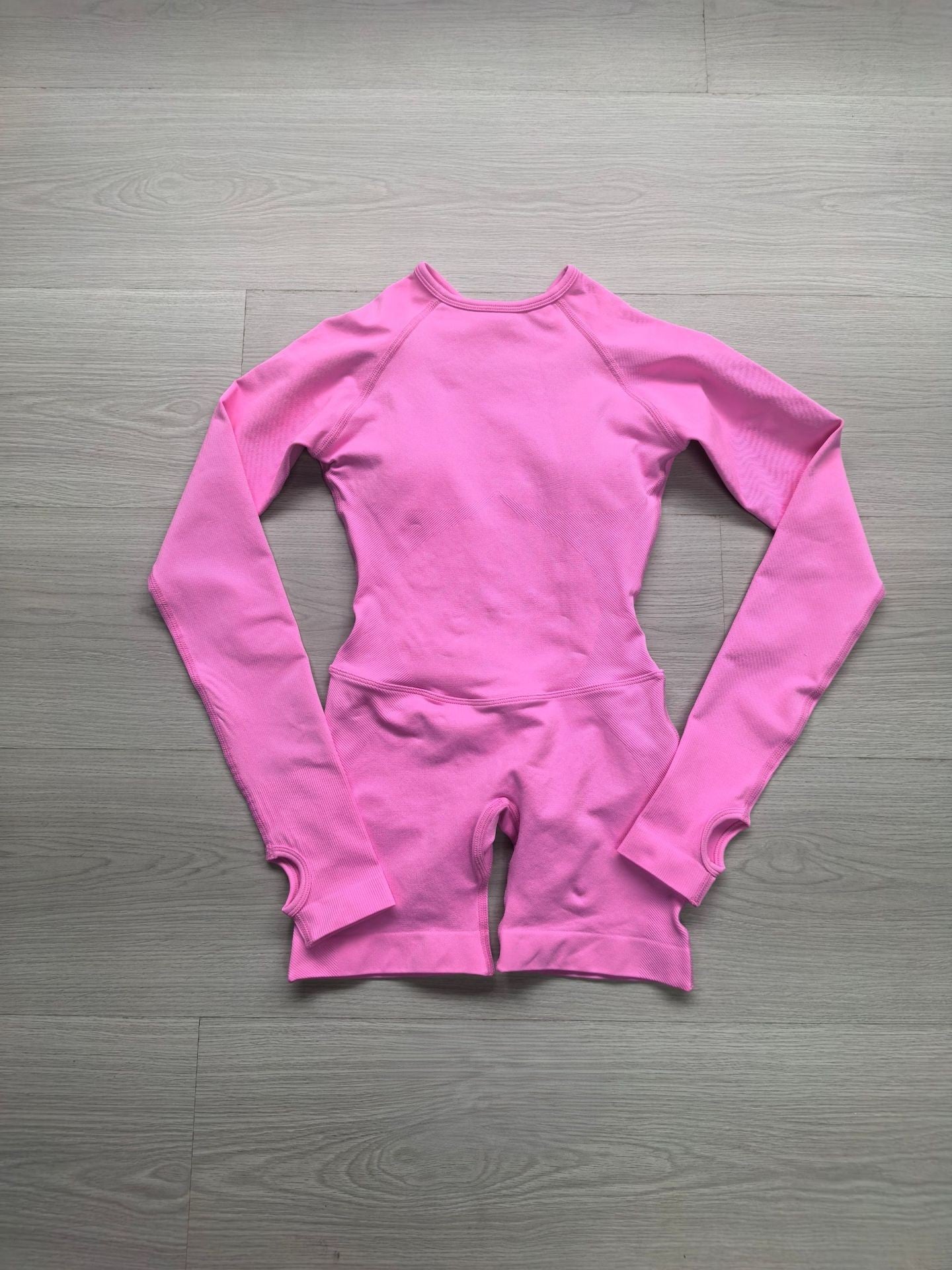 CT Open-Back Long Sleeve Romper