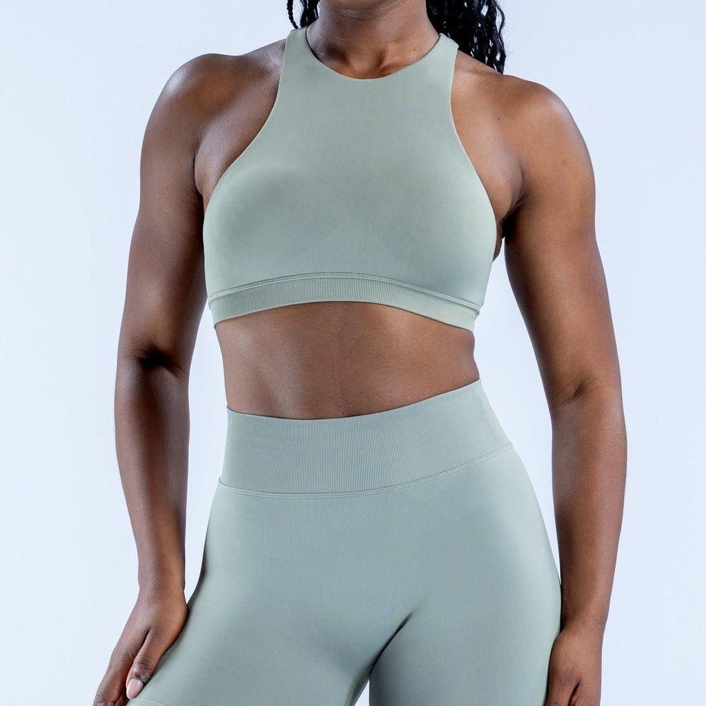 CT Form-Fitting Seamless Workout Bra, Thin Strap Sculpting Top