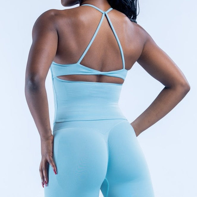 CT Seamless Strappy Longline Tank with Built-in Bra