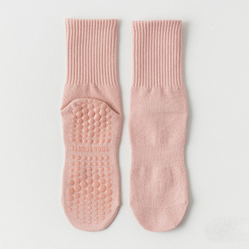 CT 4-Pack Cotton Crew Grip Socks for Yoga, Barre & Pilates