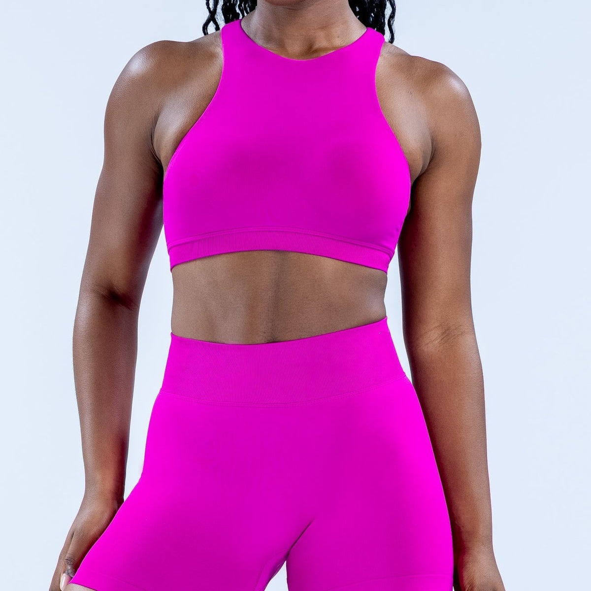 CT Form-Fitting Seamless Workout Bra, Thin Strap Sculpting Top