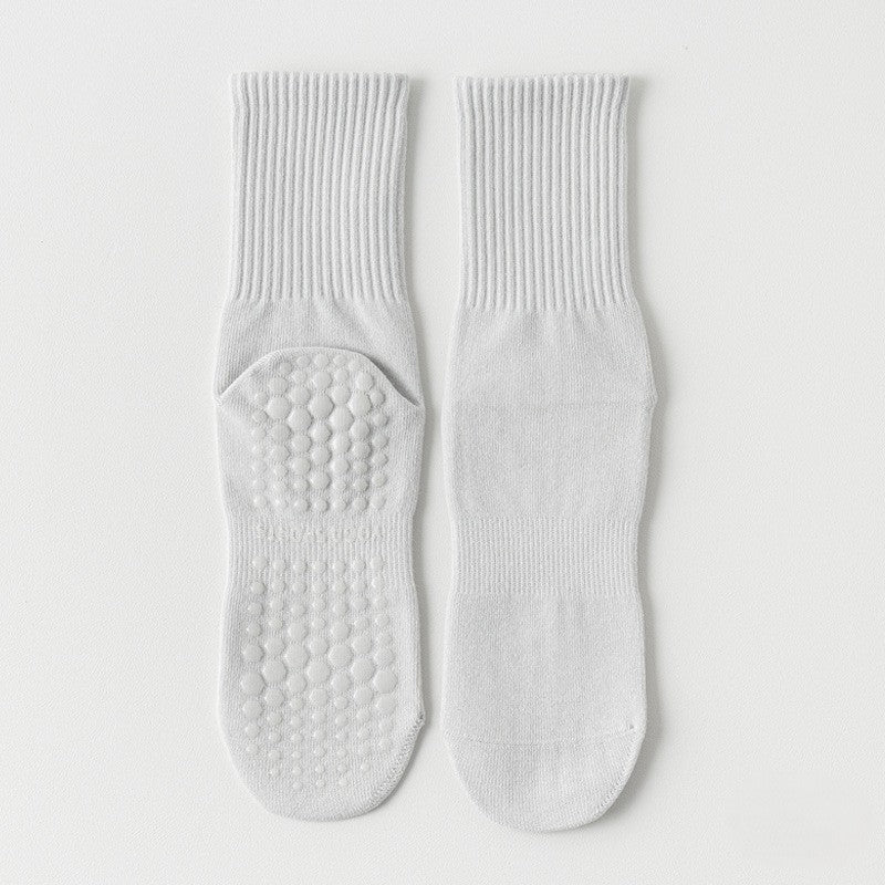 CT 4-Pack Cotton Crew Grip Socks for Yoga, Barre & Pilates