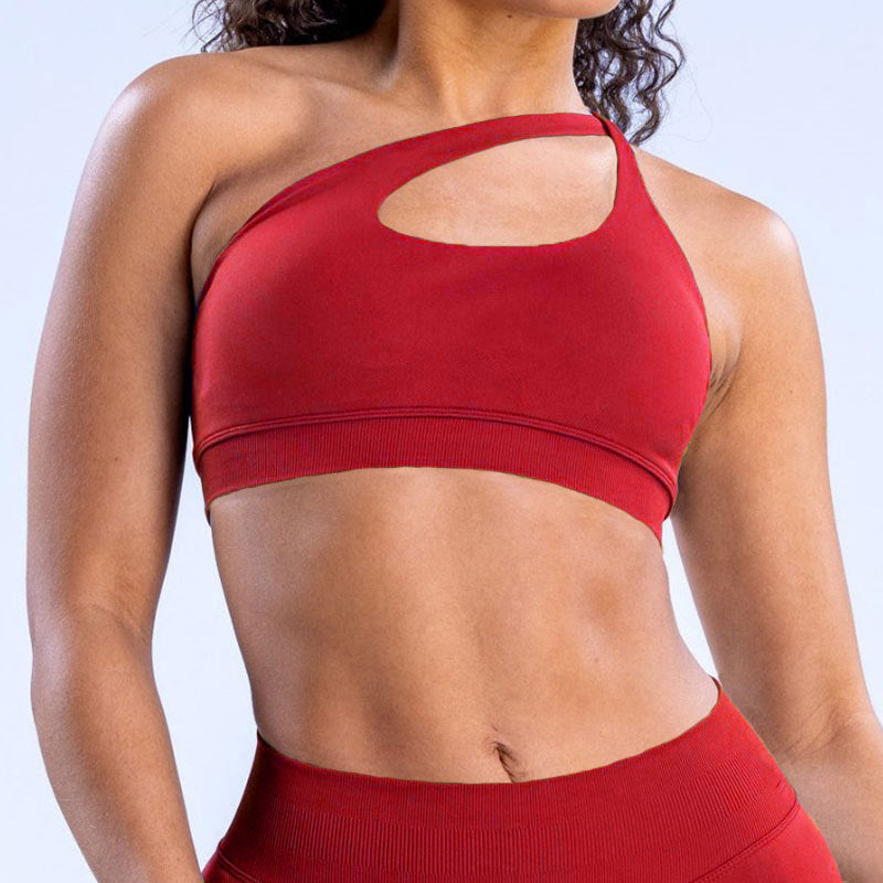 CT High-Stretch Halter Neck Workout Bra, Seamless Backless Fitness Top