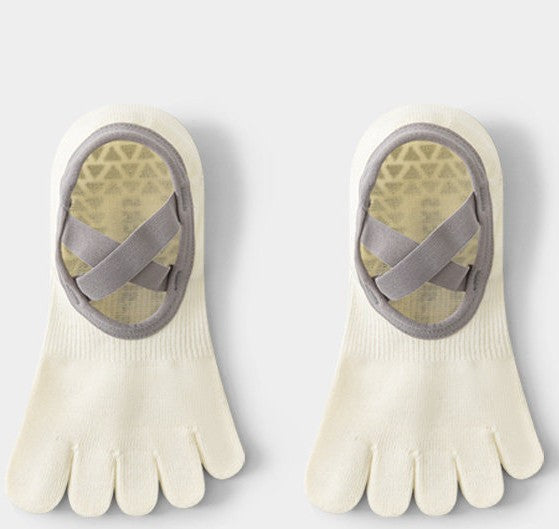 CT 4-Pack Breathable Strappy Yoga & Pilates Toe Socks