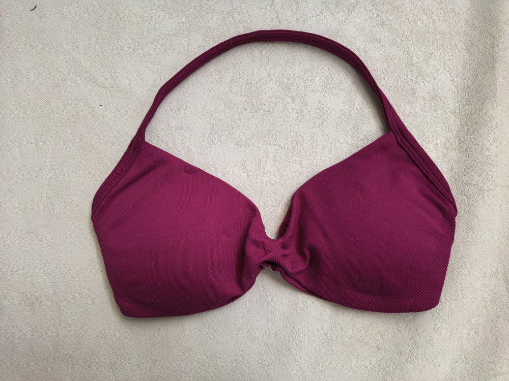 CT Seamless Ruched Halter Sports Bra
