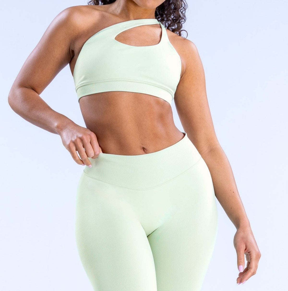 CT High-Stretch Halter Neck Workout Bra, Seamless Backless Fitness Top