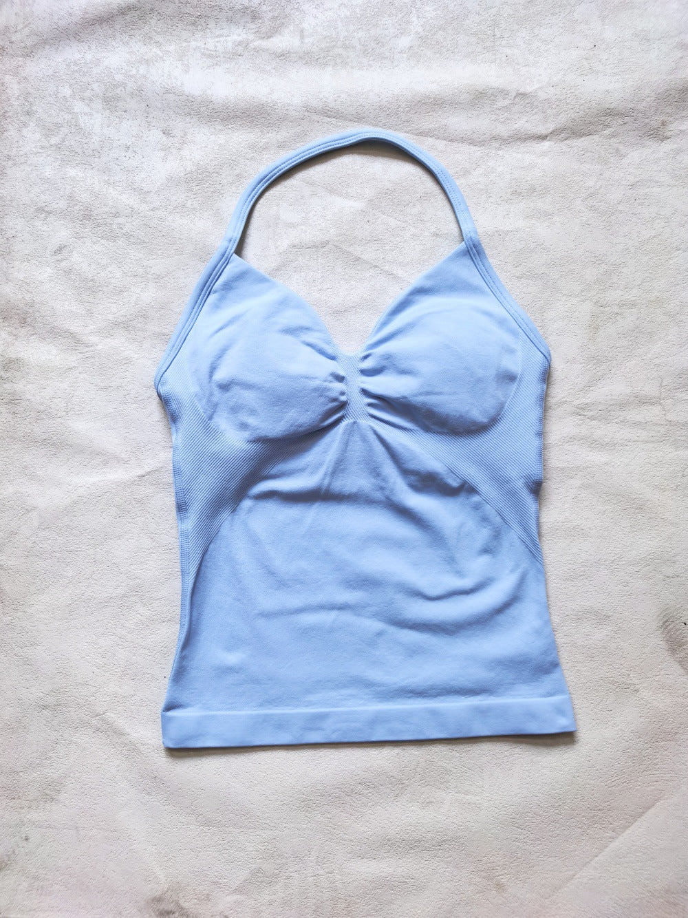 CT Matte Seamless Triple-Layer Halter Longline Tank