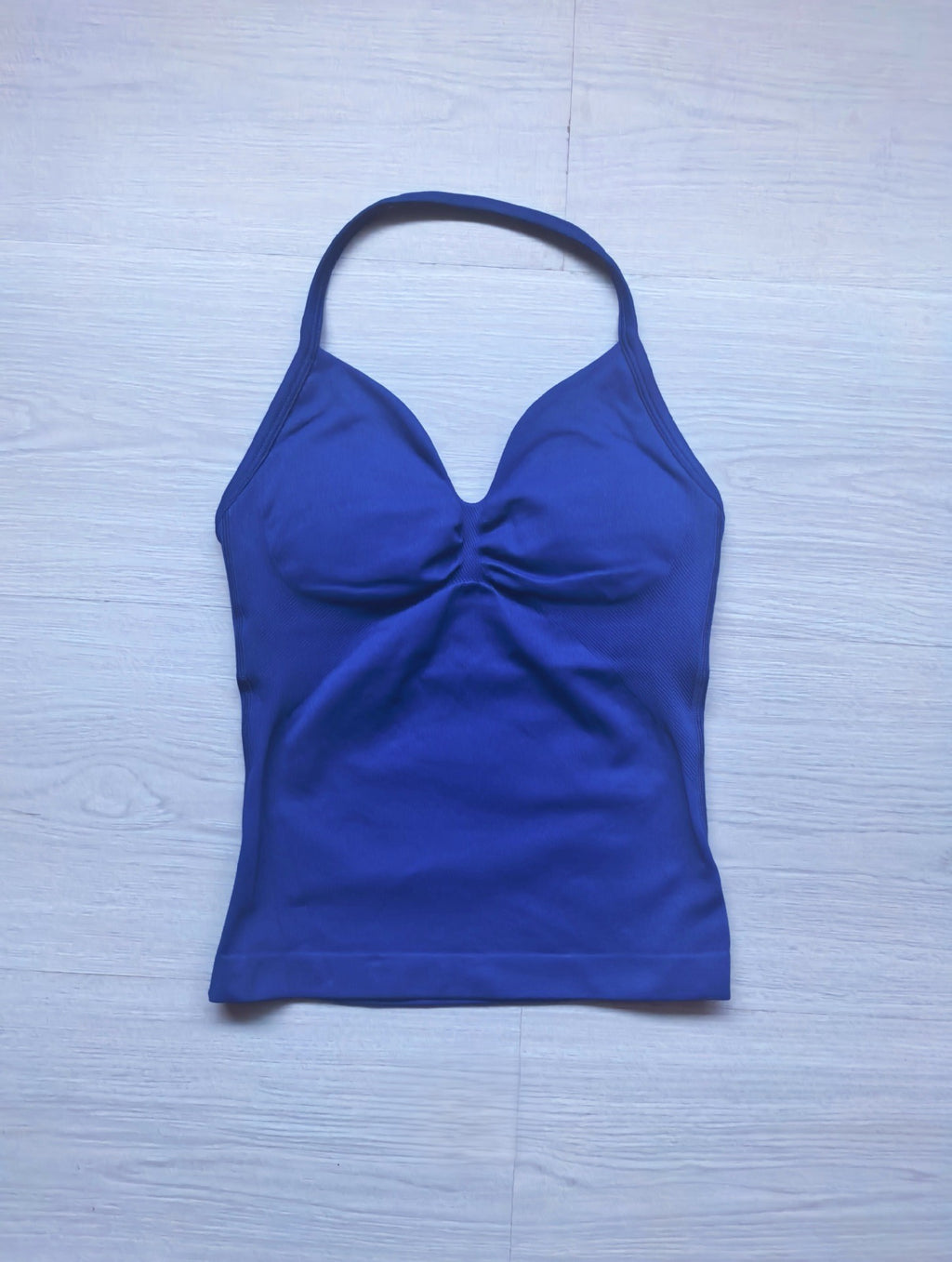 CT Matte Seamless Triple-Layer Halter Longline Tank