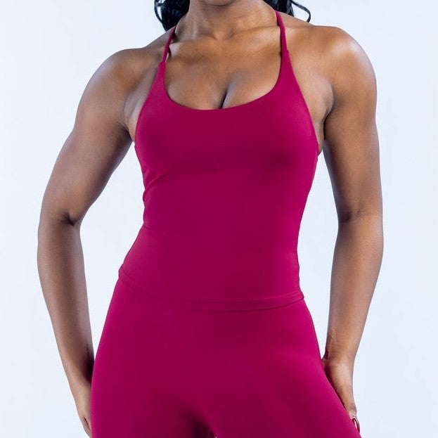 CT Seamless Strappy Longline Tank with Built-in Bra